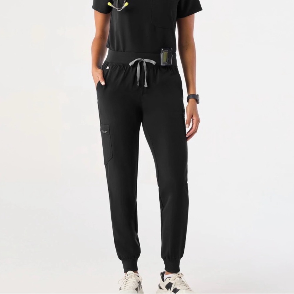 Figs Black Jogger Pants